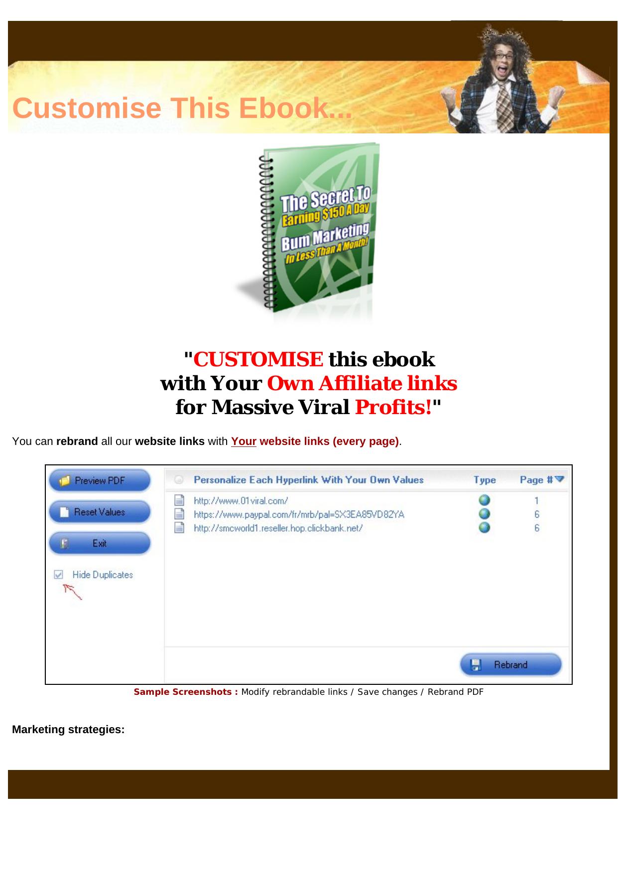 Customise This Ebook With Your Own Affiliate Links. by Best of Kuszter's Collection