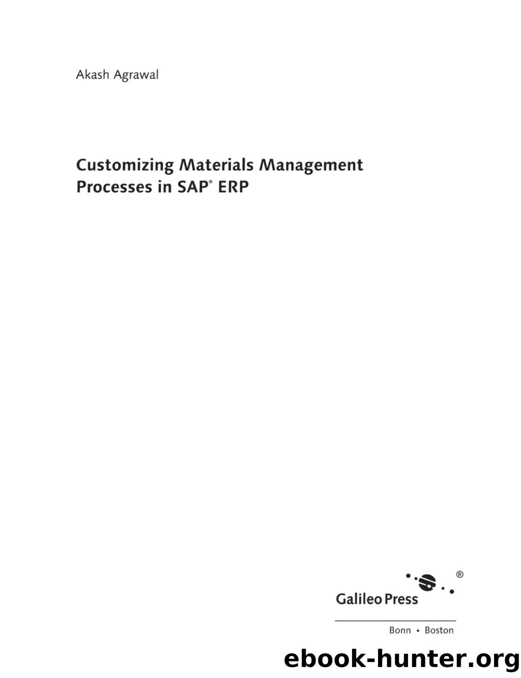 Customizing Materials Management Processes in SAP ERP by Unknown