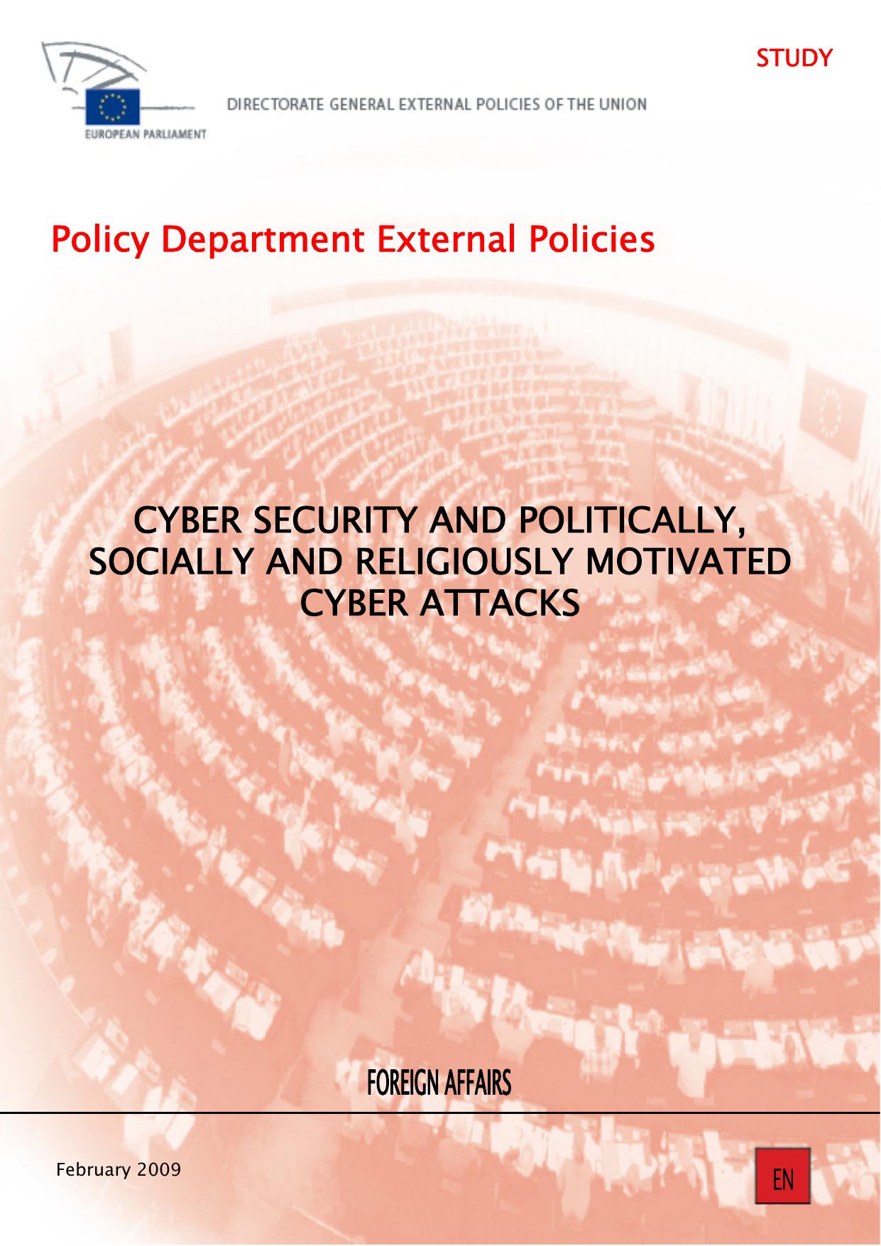Cyber Security and Politically, Socially and Religiously Motivated Cyber Attacks by Cornish Paul