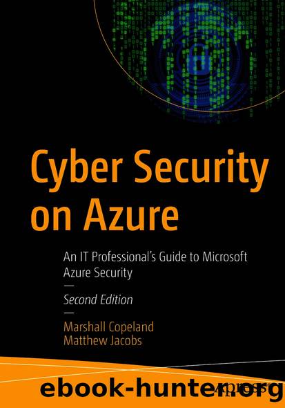 Cyber Security on Azure by Marshall Copeland & Matthew Jacobs