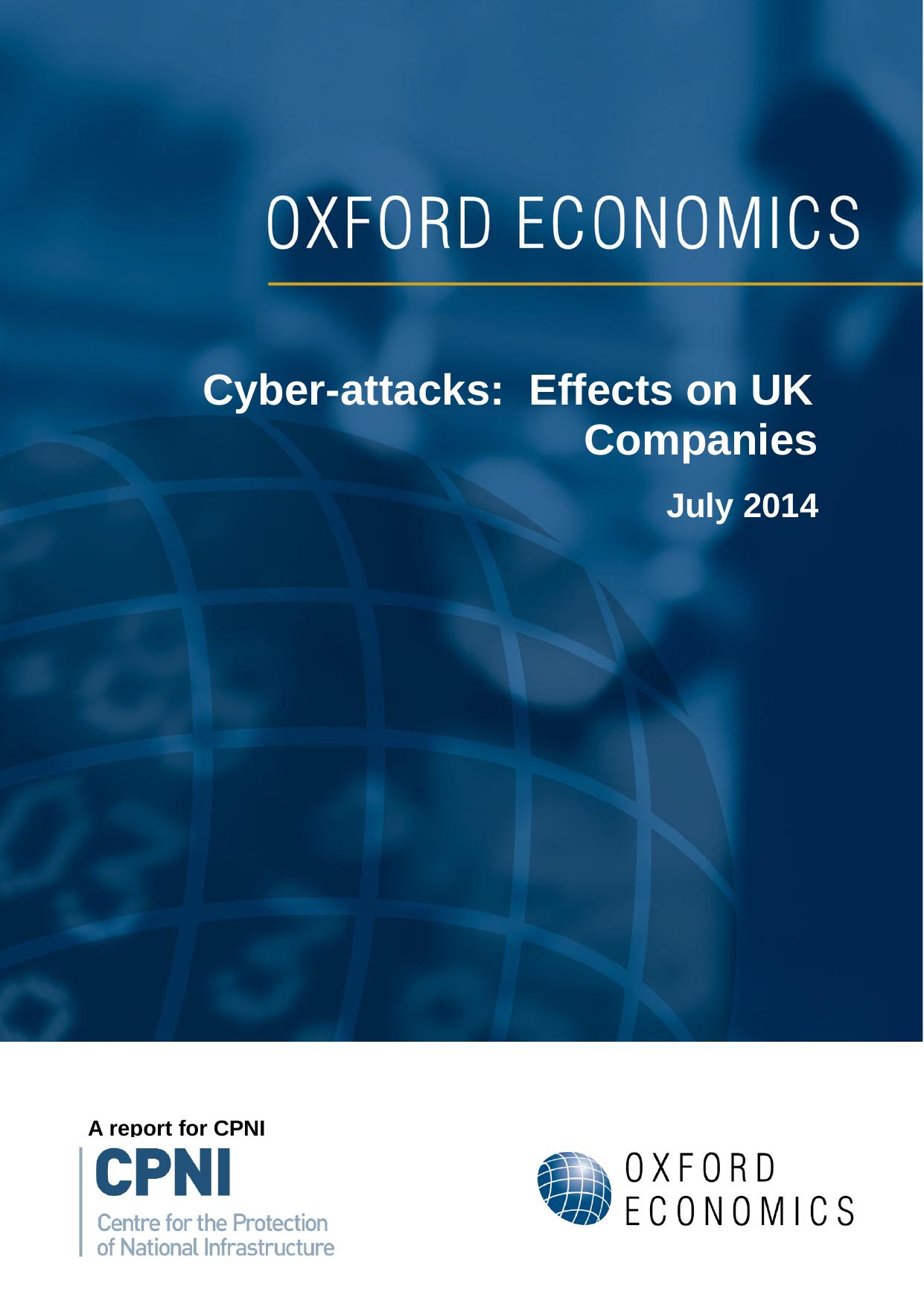 Cyber-attacks: Effects on UK Companies by anon