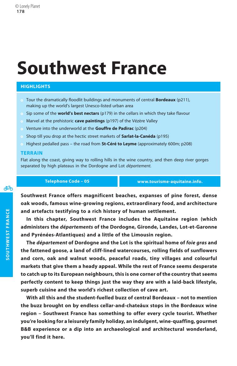 Cycling in France - Southwest France (Chapter) by Lonely Planet