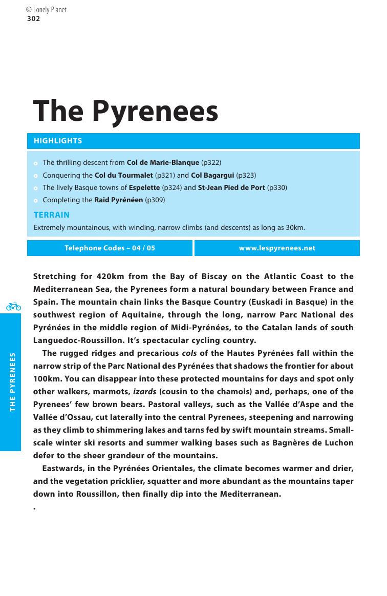 Cycling in France - The Pyrenees (Chapter) by Lonely Planet