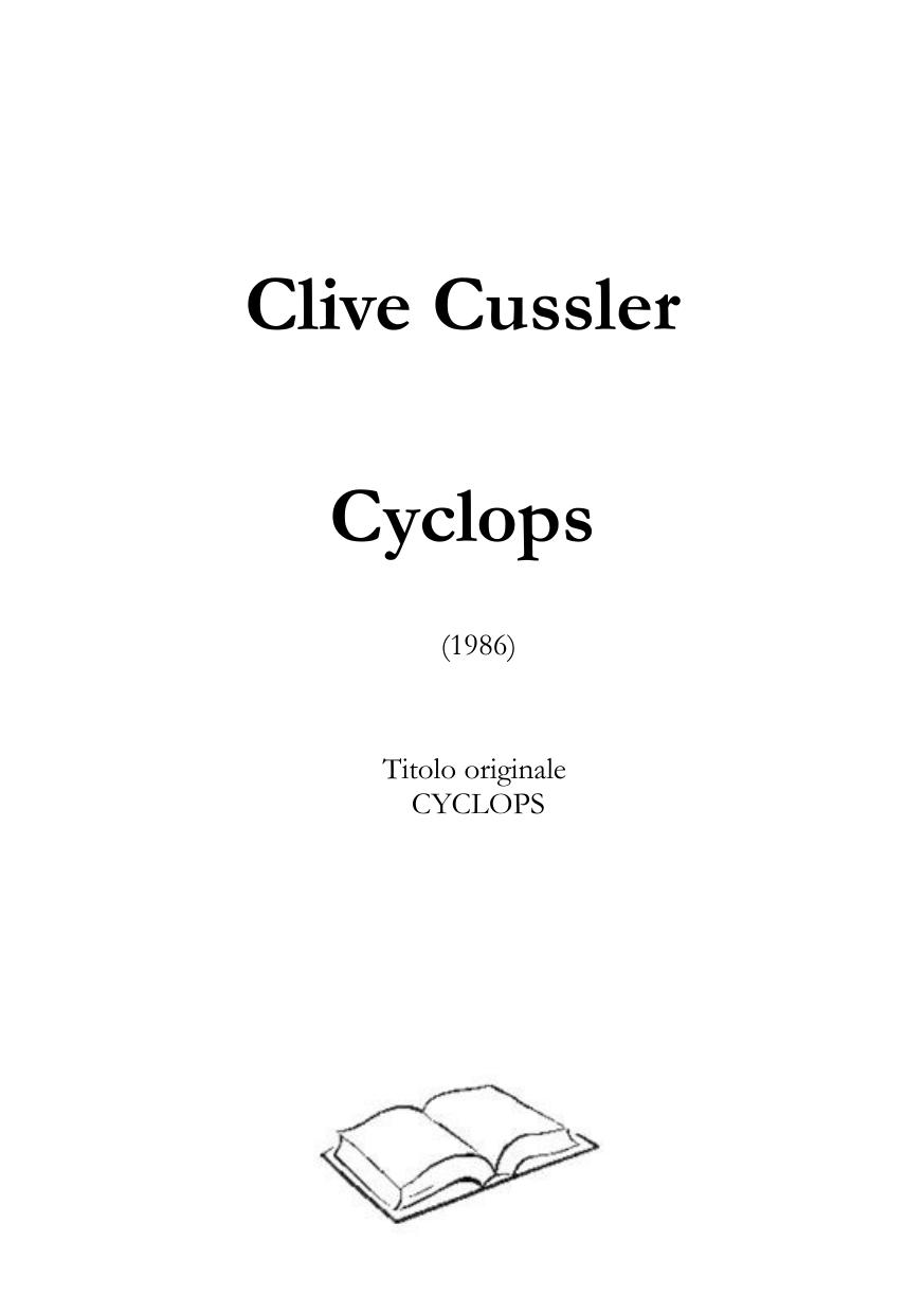 Cyclops by Clive Cussler