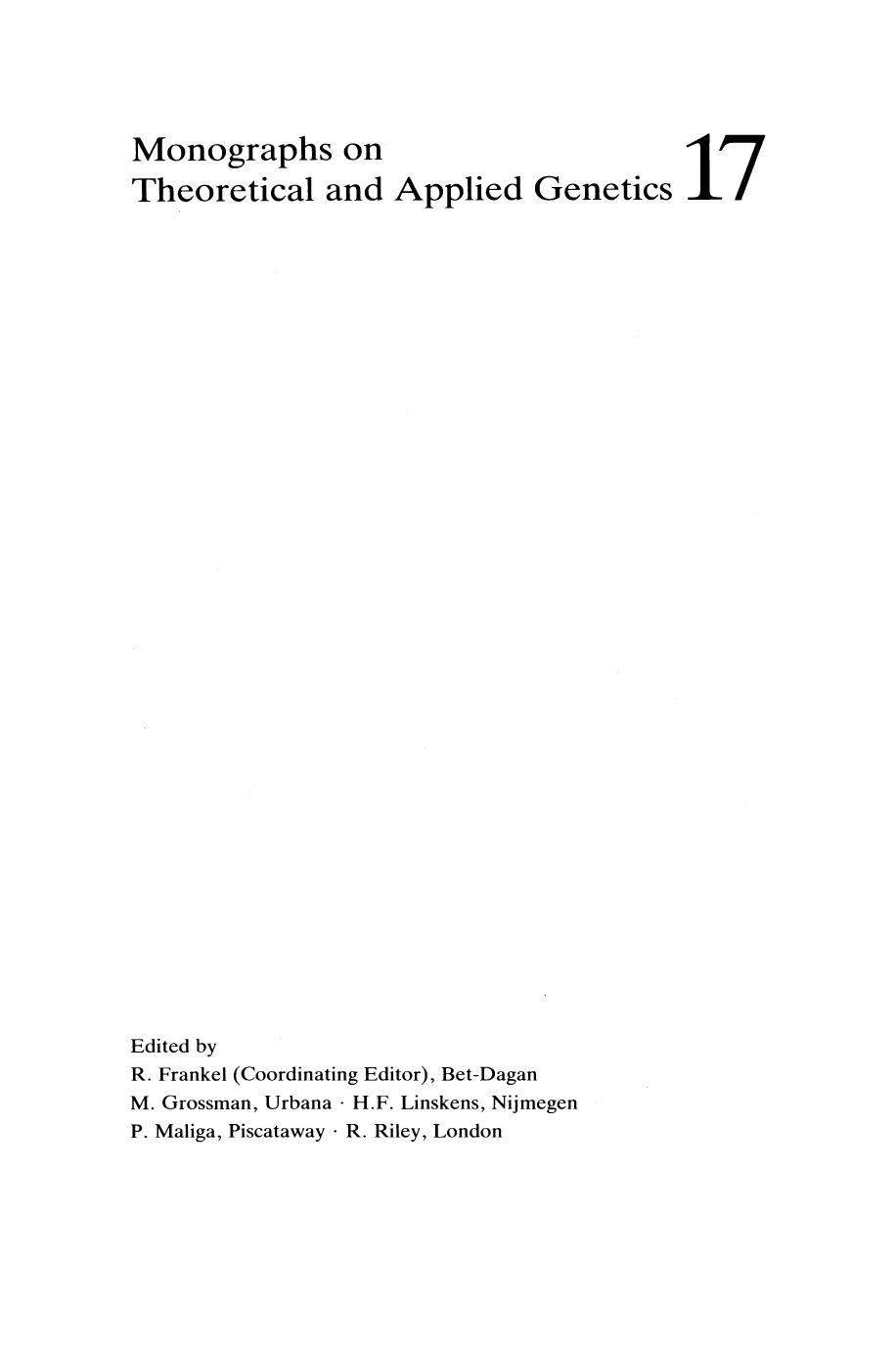 Cytogenetics in Plant Breeding by Prof. Dr. Jacob Sybenga (auth.)