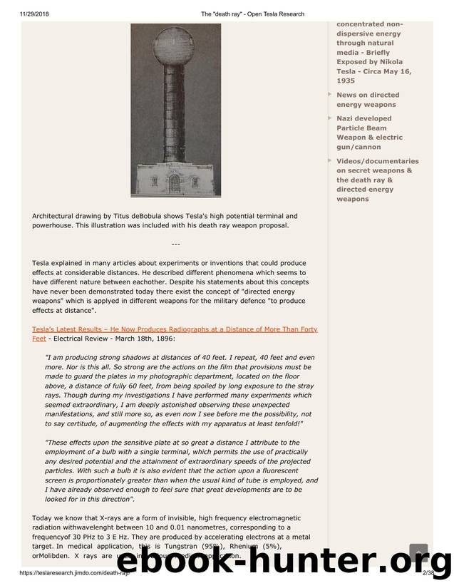D EATH RAYOpen Tesla Research by Unknown