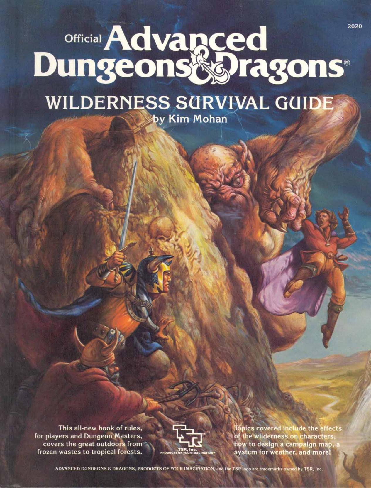 D&D 1e Wilderness Survival Guide by Unknown