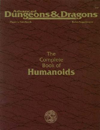 D&D 2e The Complete Book of Humanoids by Unknown
