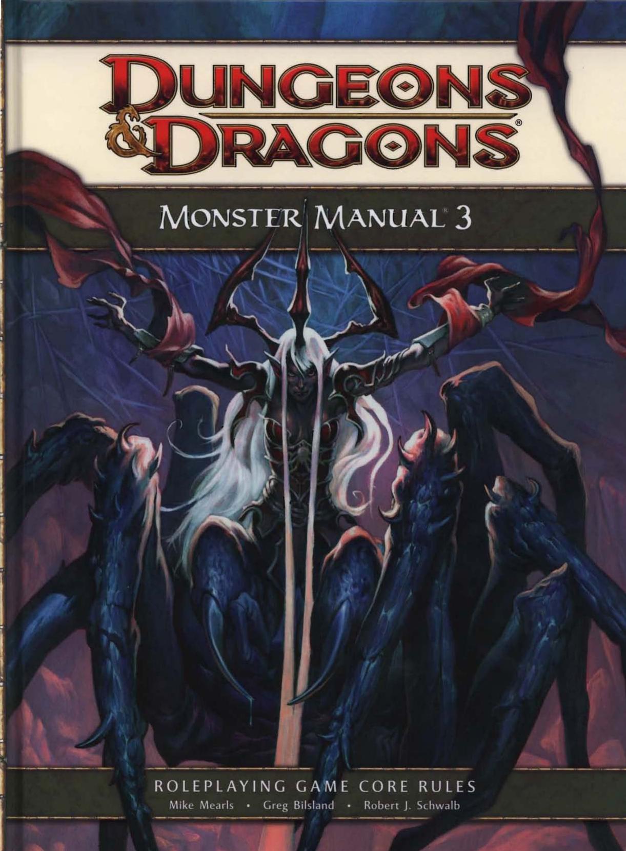 D&D 4th Edition by Monster Manual 3