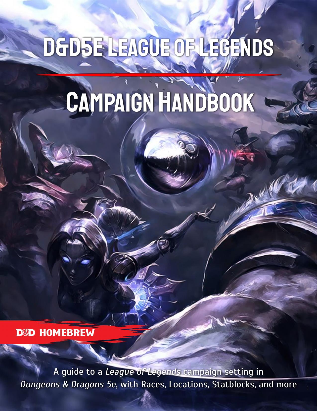 D&D5e + League of Legends Campaign Handbook v.1.2.1 by Unknown