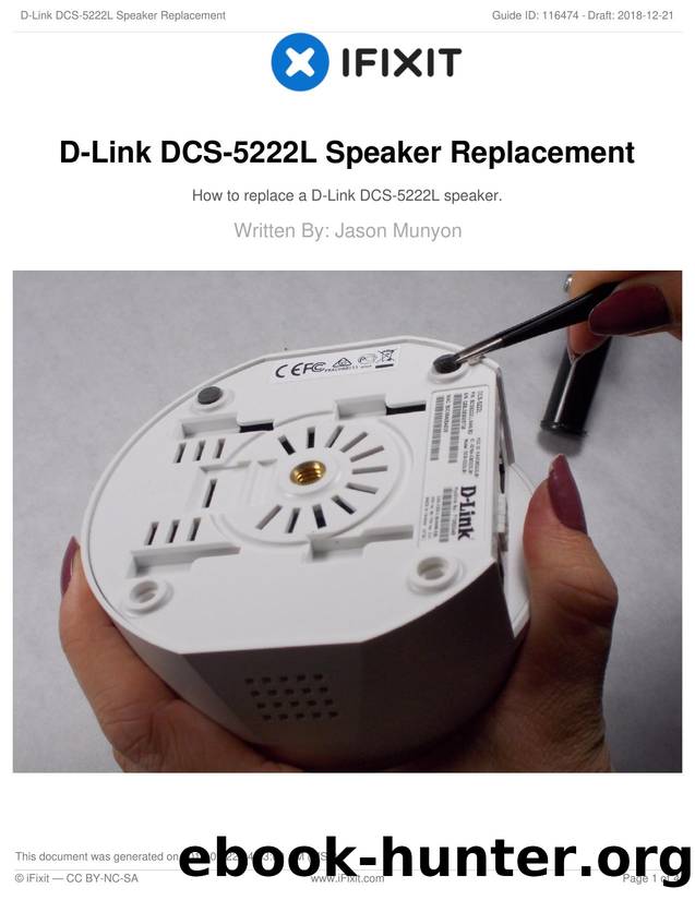 D-Link DCS-5222L Speaker Replacement by Unknown