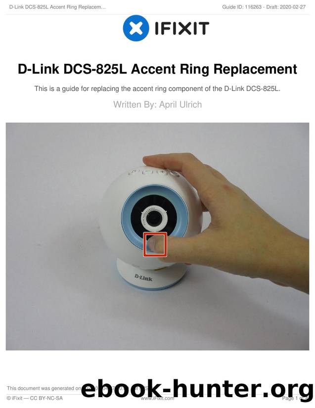 D-Link DCS-825L Accent Ring Replacement by Unknown