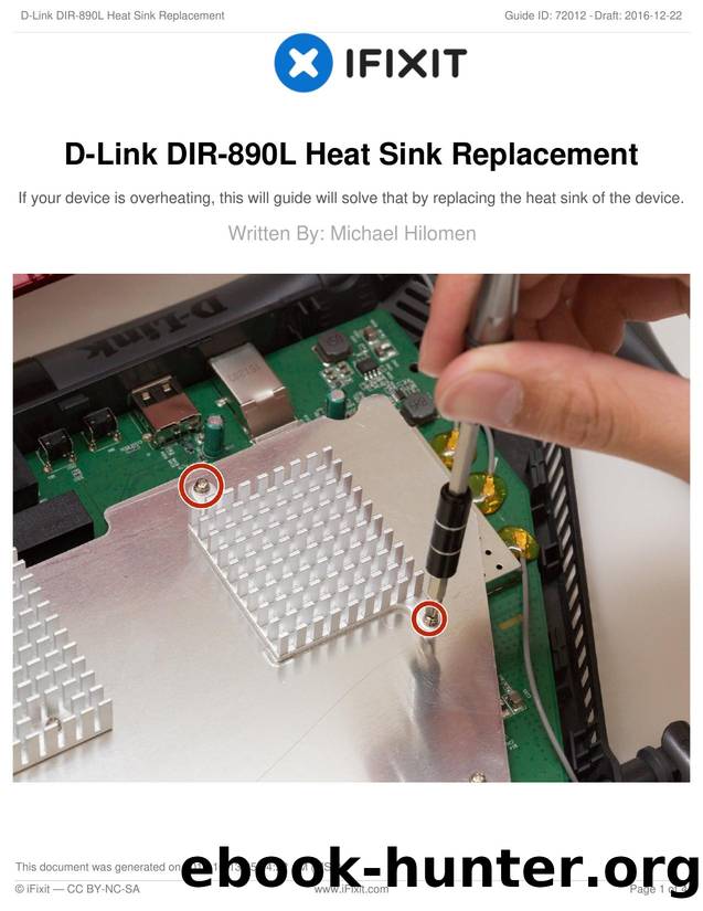 D-Link DIR-890L Heat Sink Replacement by Unknown