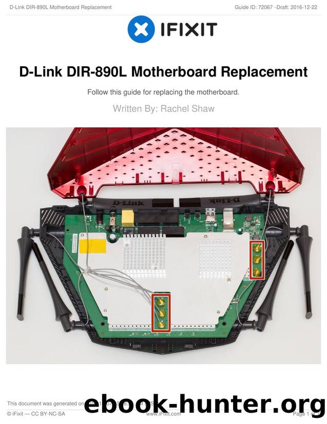 D-Link DIR-890L Motherboard Replacement by Unknown