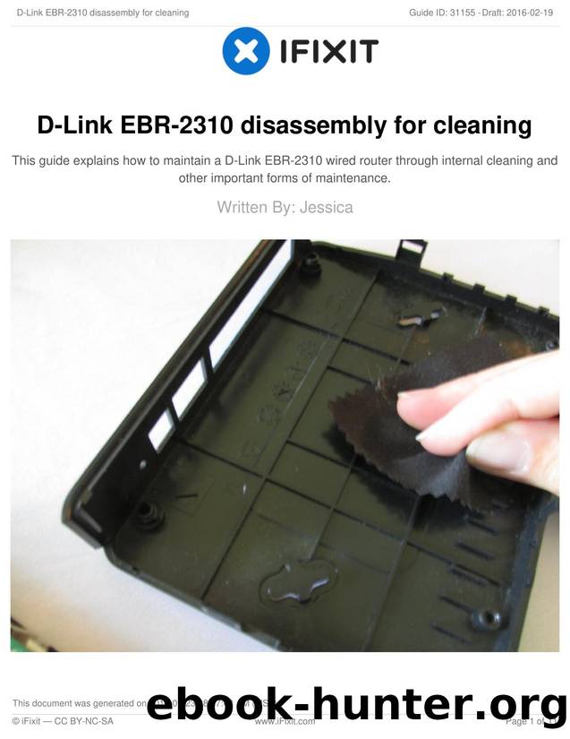 D-Link EBR-2310 disassembly for cleaning by Unknown