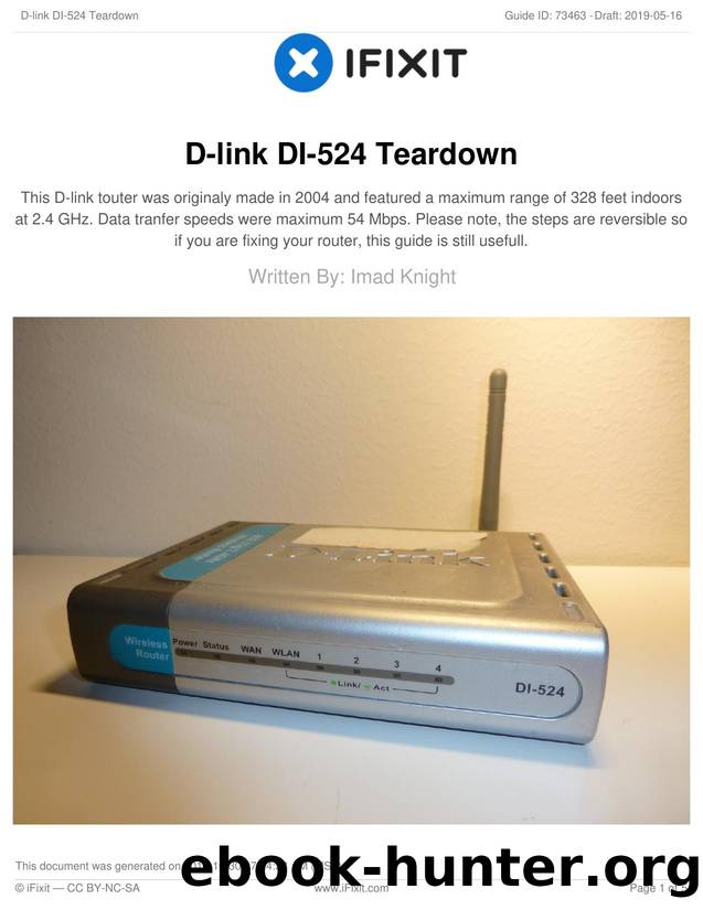 D-link DI-524 Teardown by Unknown