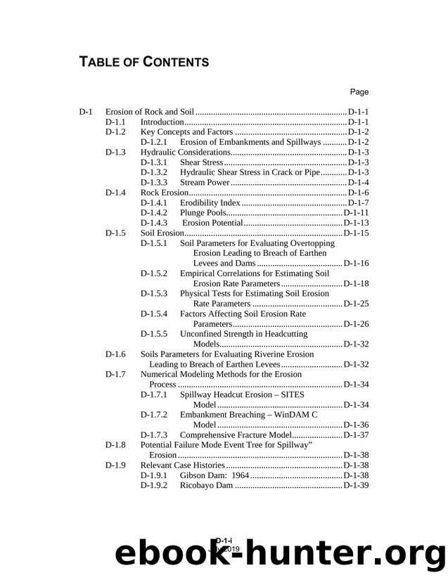 D1_Erosion of Rock and Soil by Bureau of Reclamation