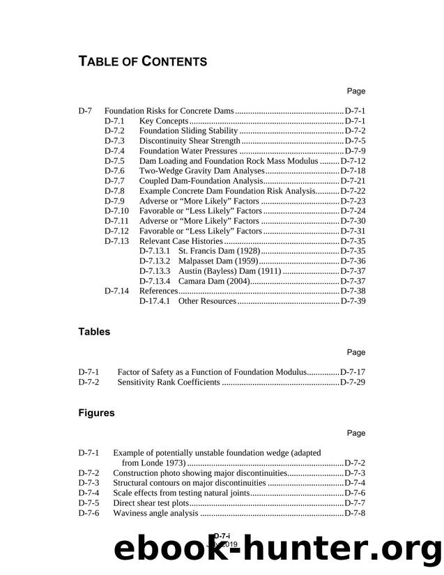 D7_Foundation Risks for Concrete Dams by Bureau of Reclamation