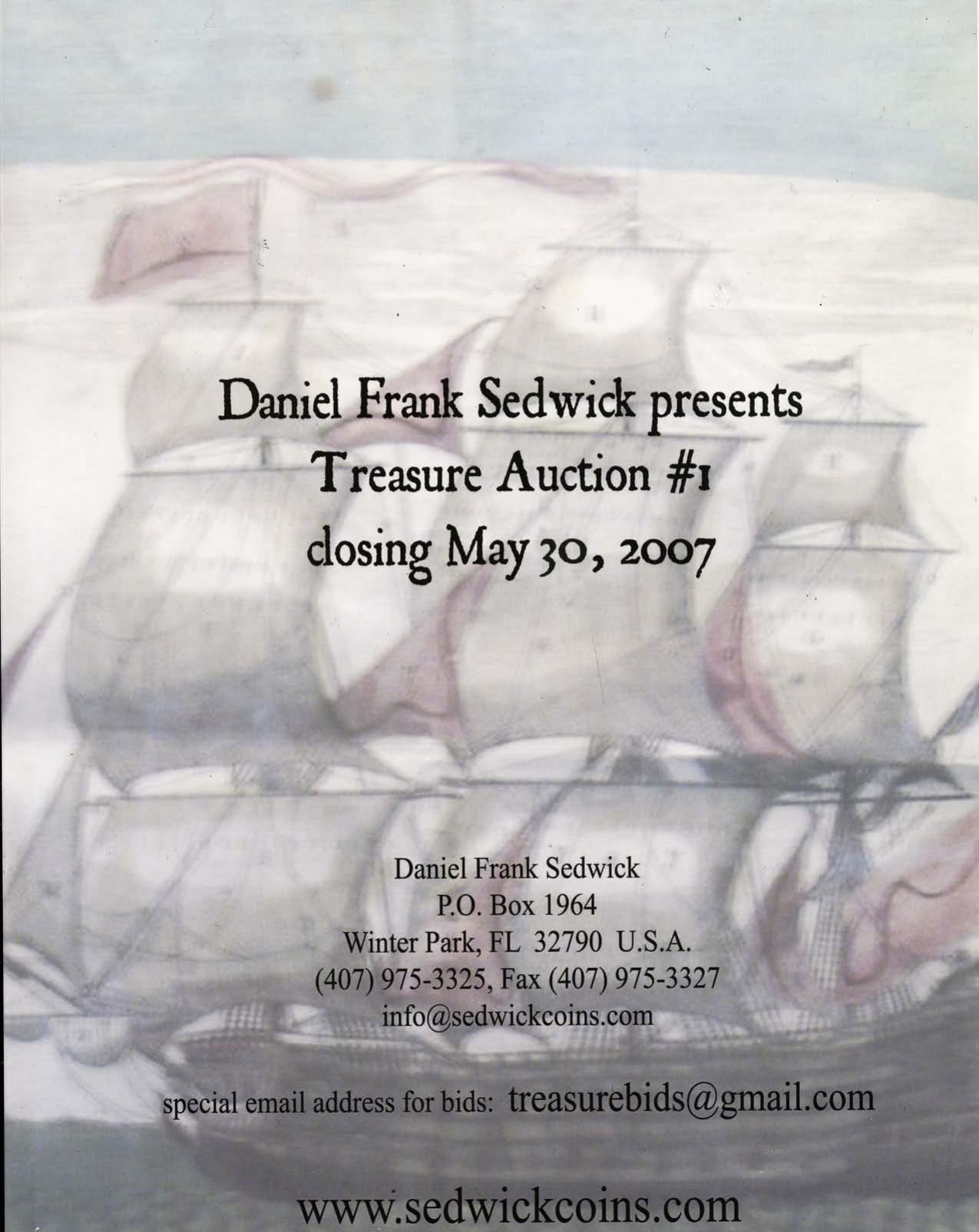 DANIEL FRANK SEDWICK 2007.05.30 Treasure Auction #01 [2007, PDF] by Unknown