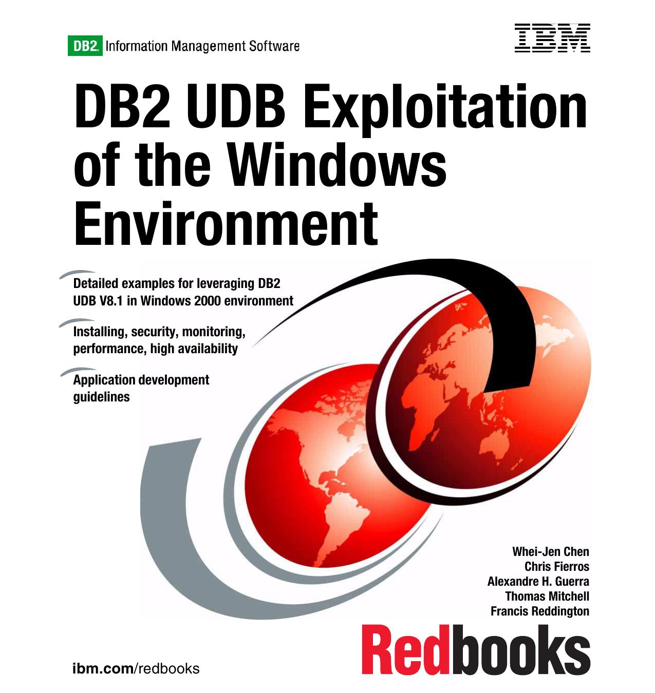 DB2 UDB Exploitation of the Windows Environment by IBM Redbooks