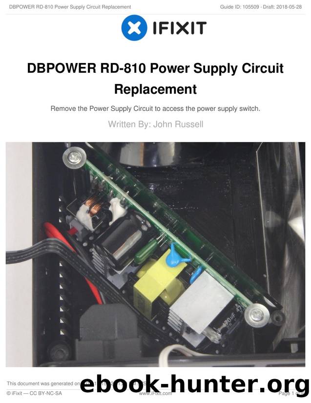 DBPOWER RD-810 Power Supply Circuit Replacement by Unknown