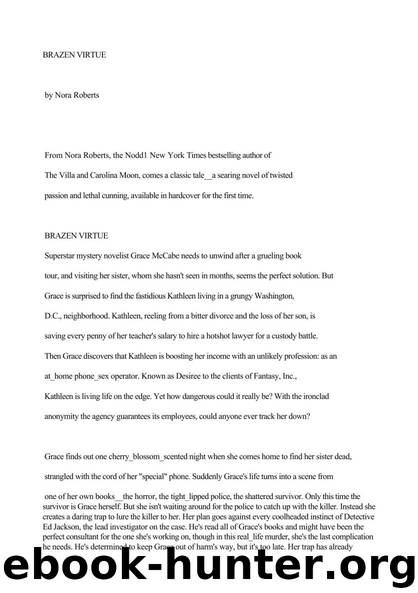 DC Detectives - 02 - Brazen Virtue by Nora Roberts