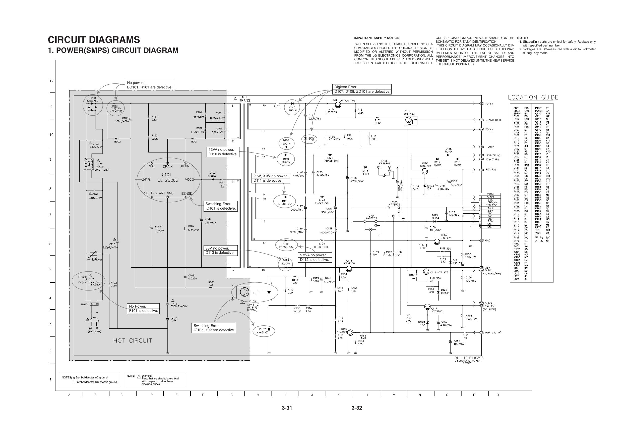 DC593W VCR DVD CIRCUIT by Unknown