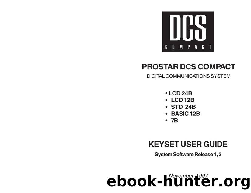 DCS Compact Keyset User Guide by Samsung Product Department
