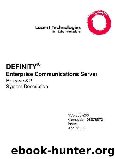 DEFINITYÂ® ECS Release 8.2 System Description by EZ Manuals