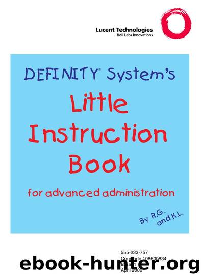 DEFINITYÂ® System's Little Instruction Book for advanced administration by EZ Manuals