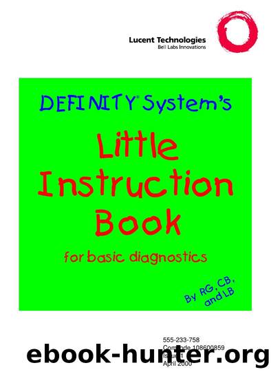 DEFINITYÂ® System's Little Instruction Book for basic diagnostics by EZ Manuals