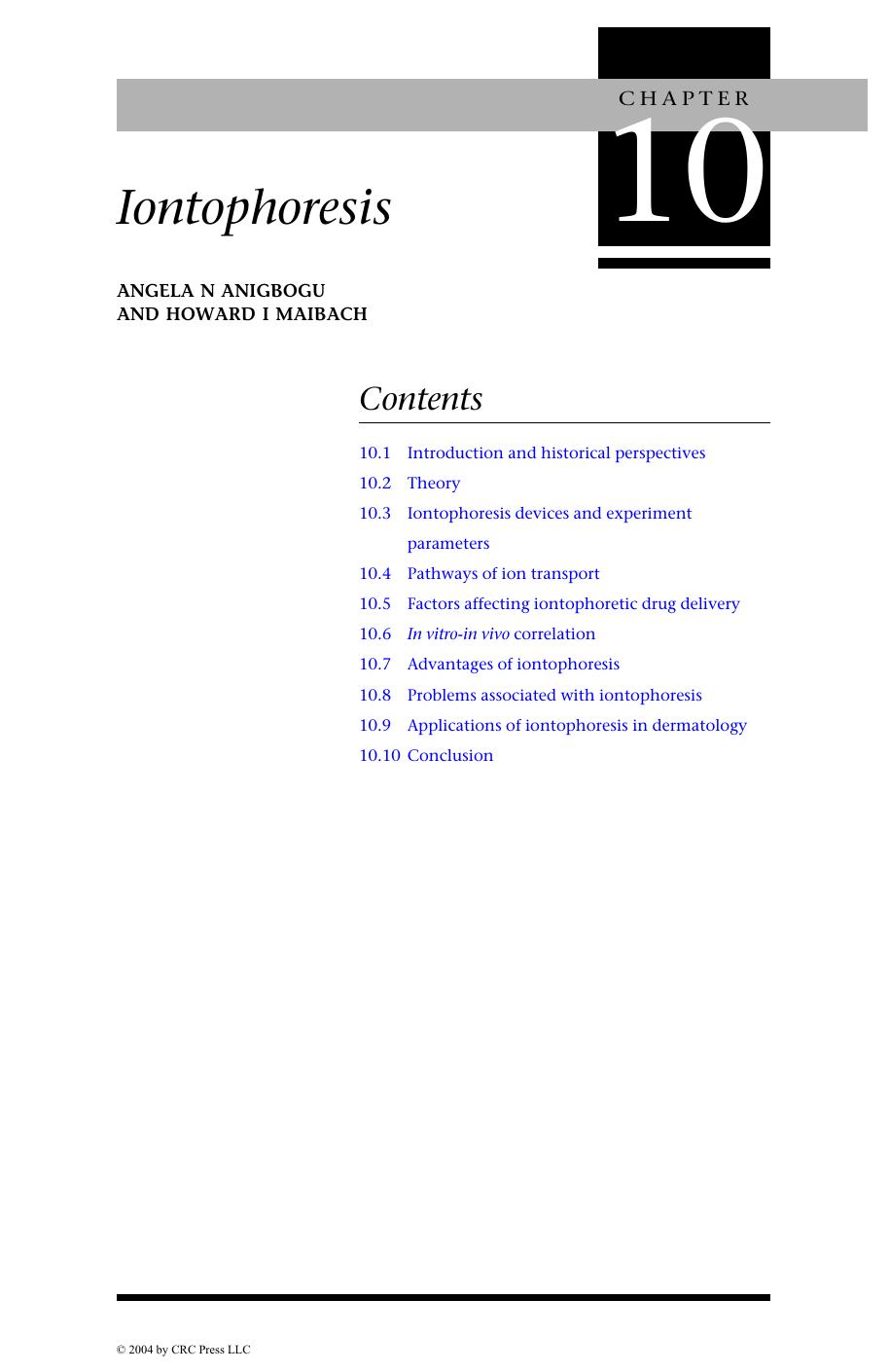 DERMATOTOXICOLOGY, 6TH EDITION by ANGELA N ANIGBOGU AND HOWARD I MAIBACH