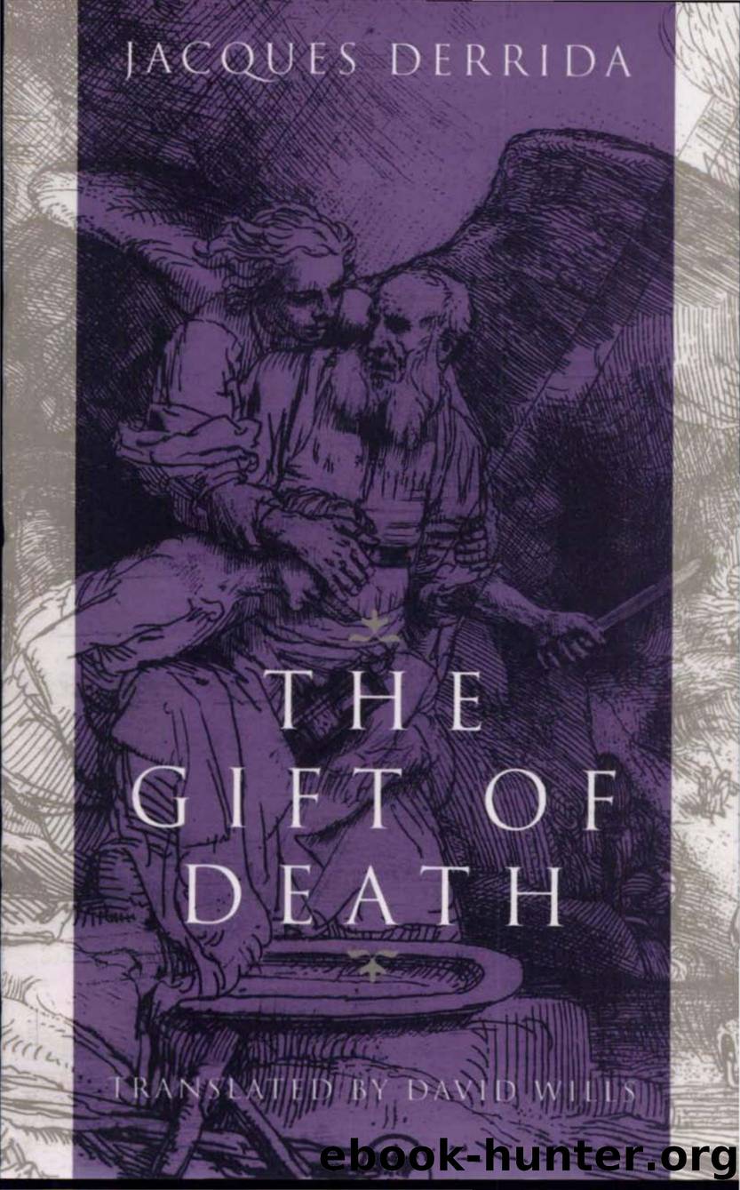 DERRIDA, Jacques. The Gift of Death by Unknown