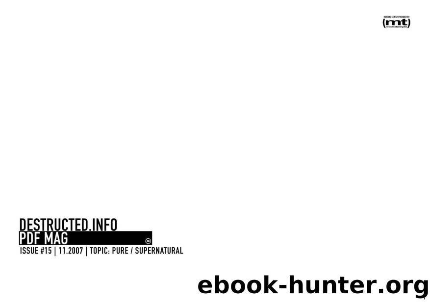 DESTRUCTED ISSUE #15 by WWW.DESTRUCTED.INFO