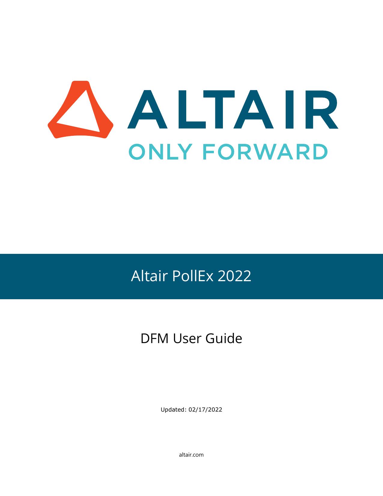 DFM User Guide by PollEx