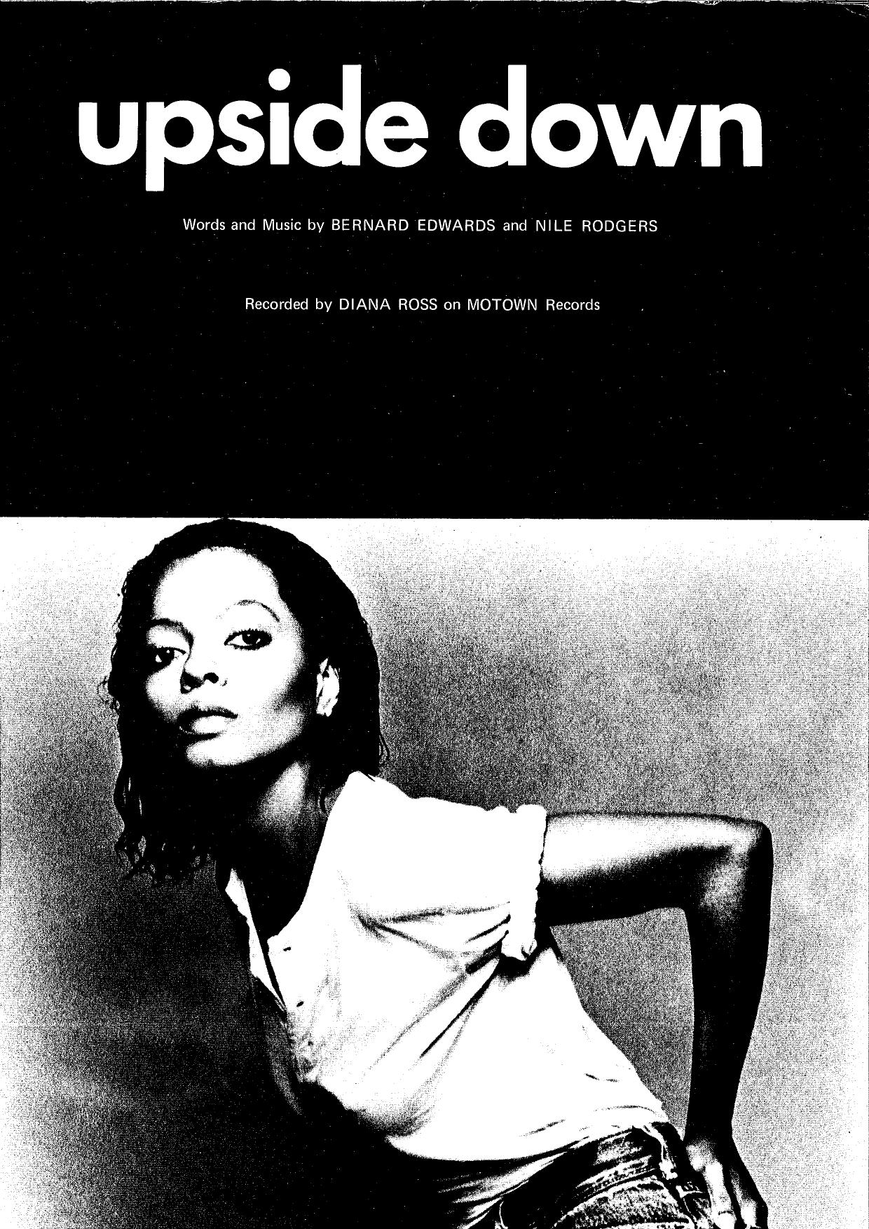 DIANA ROSS - UPSIDE DOWN -1980 by SOUL SHEET MUSIC