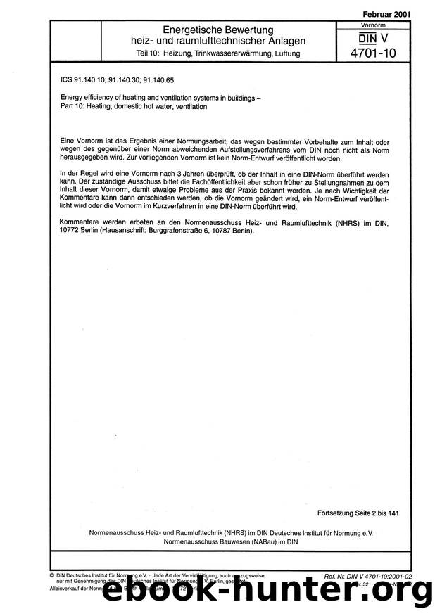 DIN 4701-V-2001 by Unknown