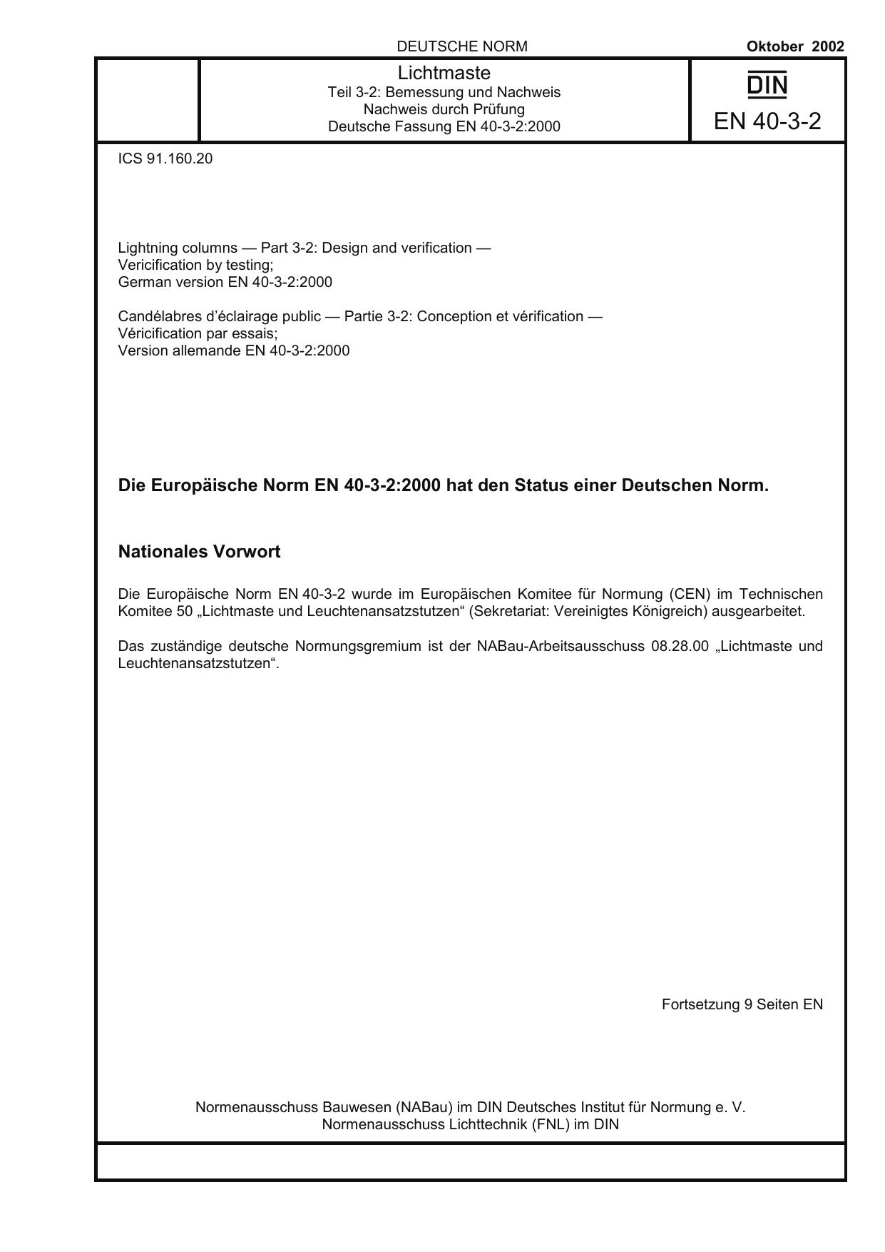 DIN EN 40-3-2 2002-10 by Unknown