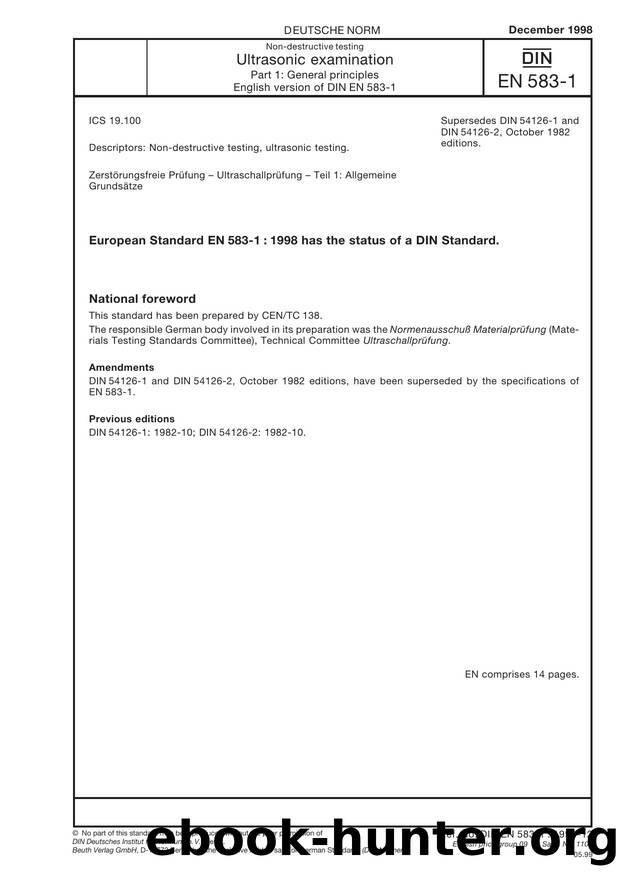 DIN EN 583-1 by Test