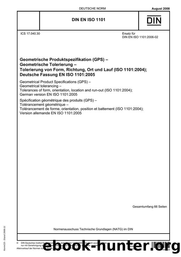 DIN EN ISO 1101 by Unknown
