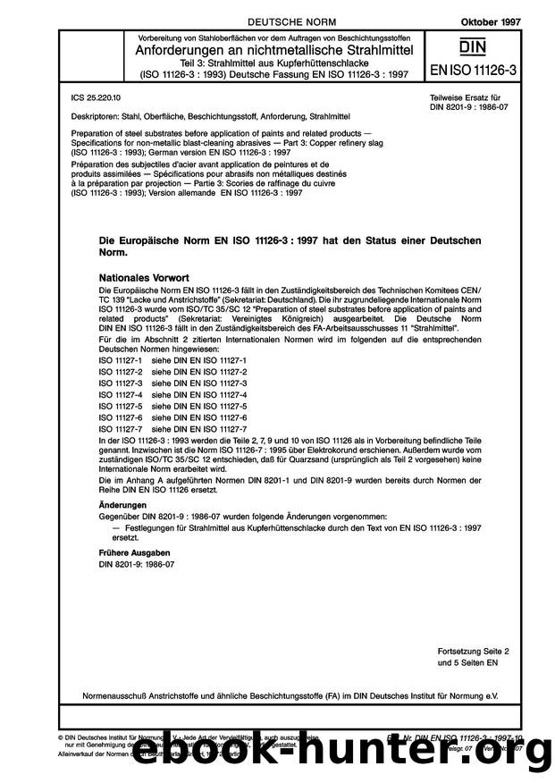 DIN EN ISO 11126-3-1997 by Unknown