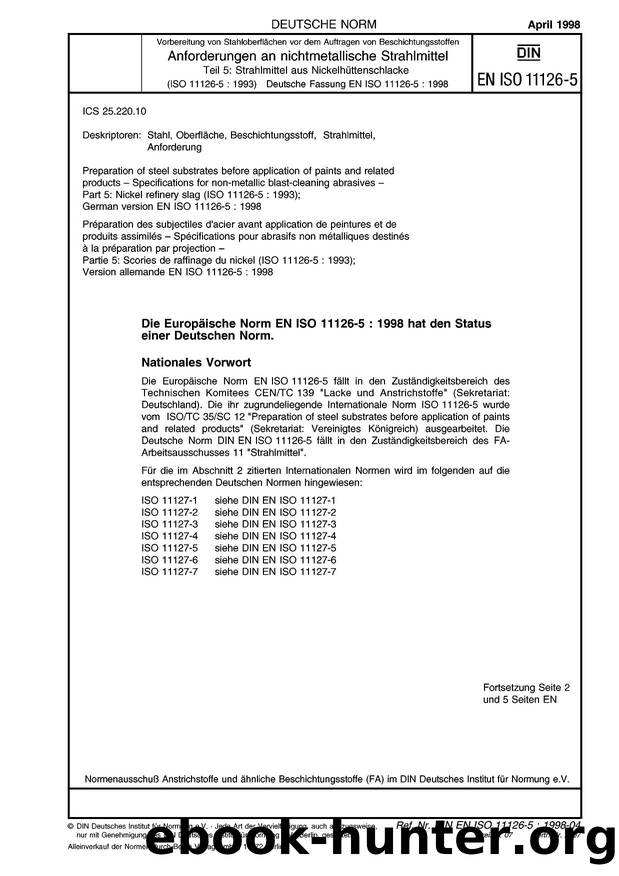 DIN EN ISO 11126-5-1998 by Unknown