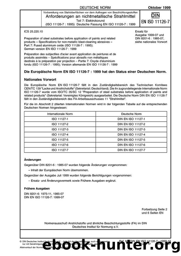 DIN EN ISO 11126-7-1999 by Unknown