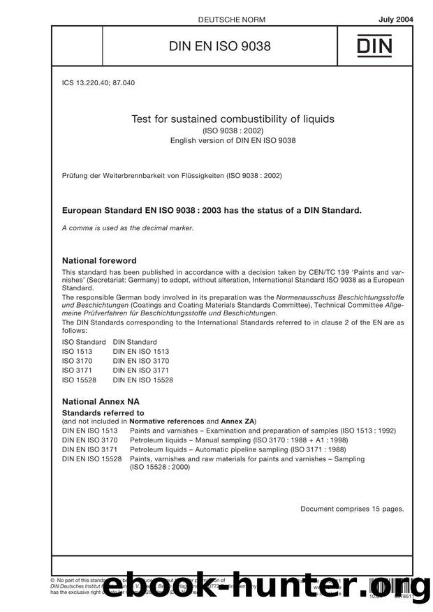 DIN EN ISO 9038-2004 by Unknown