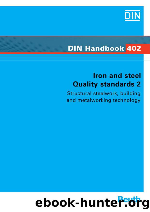 DIN Handbook 402 - Iron and steel - Quality standards 2 by Beuth Verlag GmbH