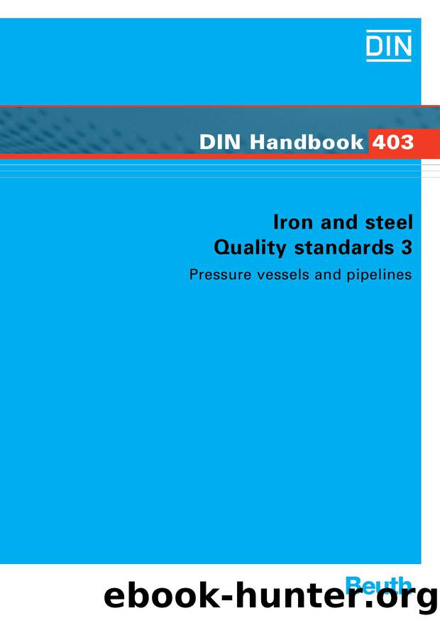DIN Handbook 403 - Iron and steel - Quality standards 3 by Beuth Verlag GmbH