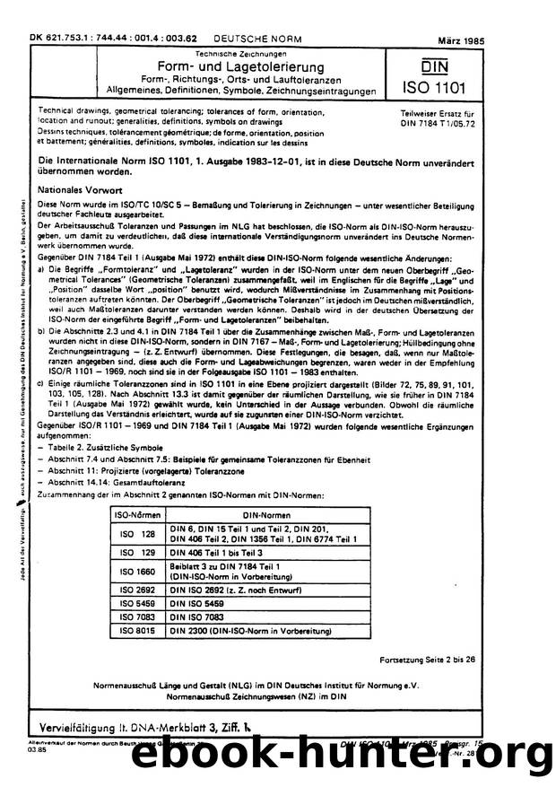 DIN ISO 1101 by Unknown