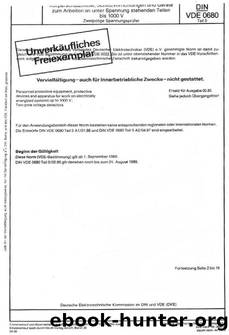 DIN VDE 0680-5-1988 by Unknown