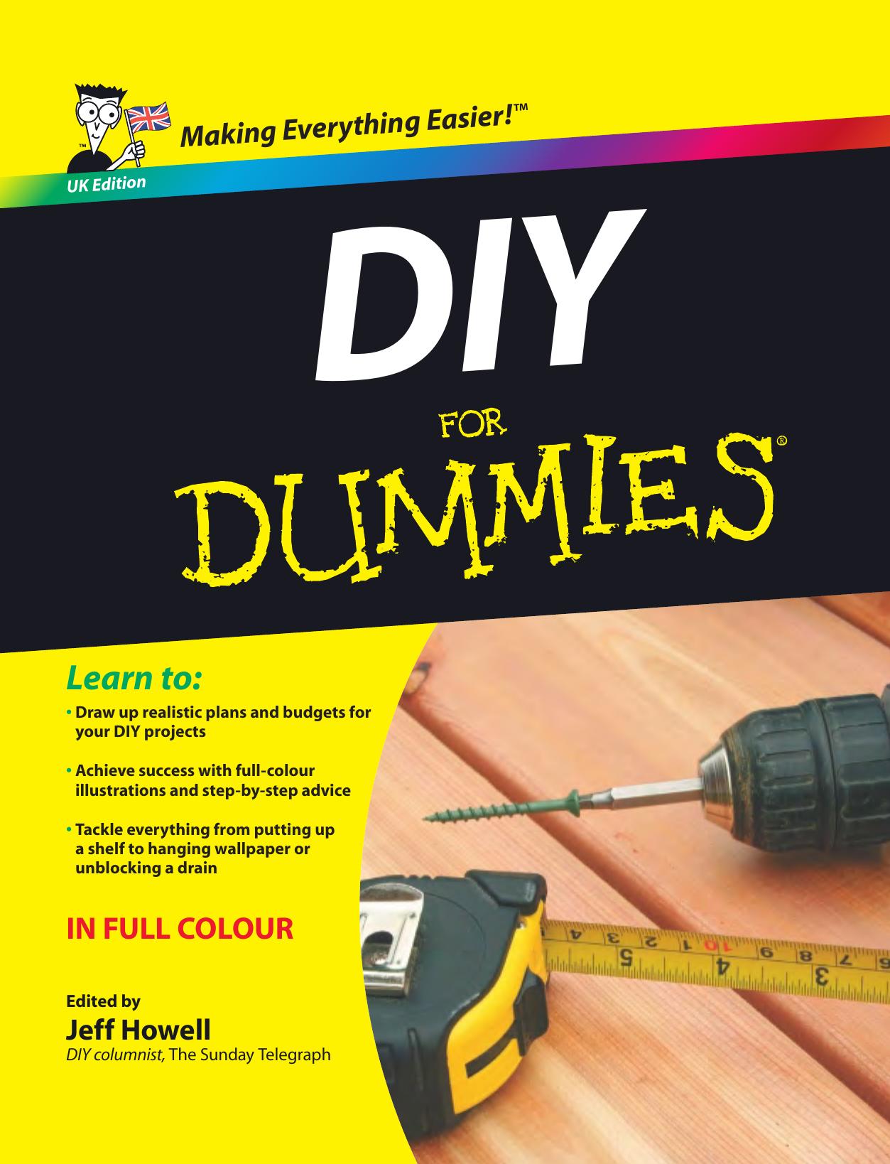 DIY For Dummies, 2nd Edition By Jeff Howell by Unknown
