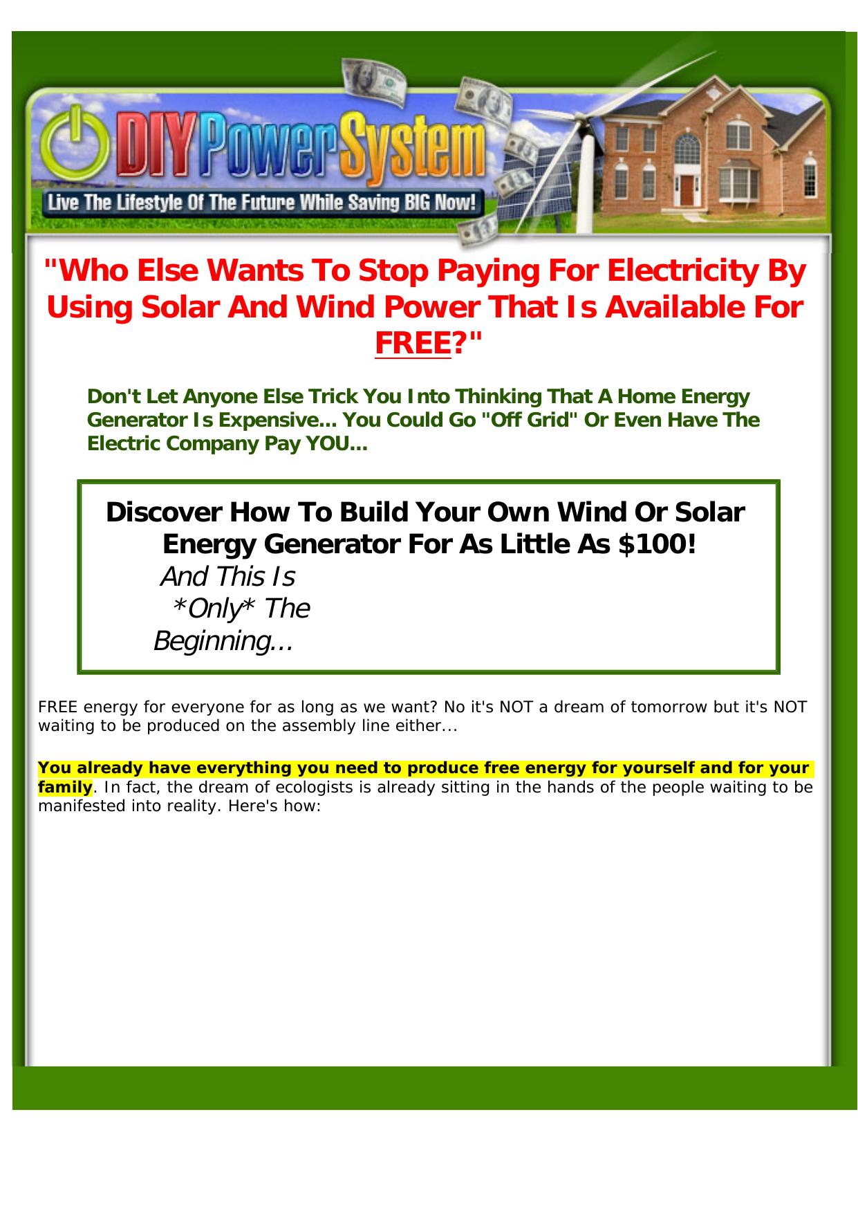 DIYPowerSystem - Double Your Aff Income With Us. by Best of Kuszter's Collection